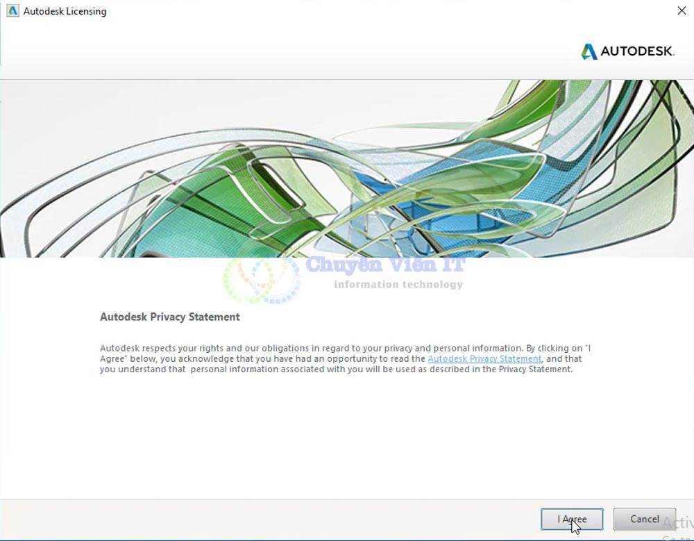 Chọn I Agree