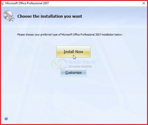 Click vào Install Now