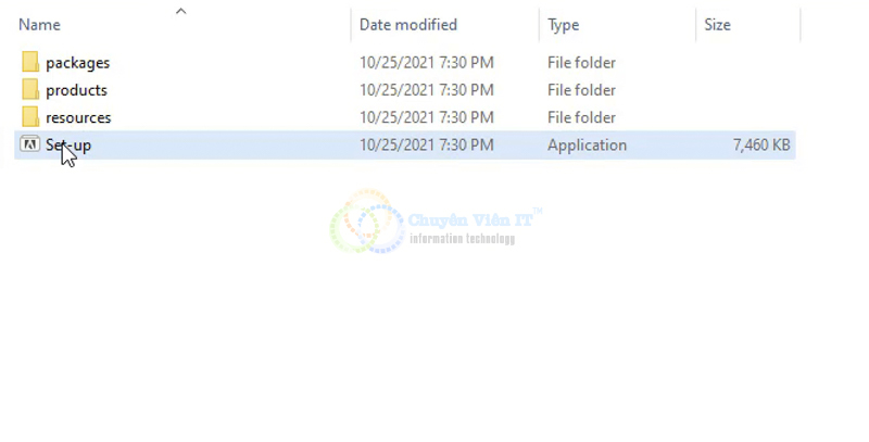 Chạy File Setup để cài phần mềm Photoshop CC 2022