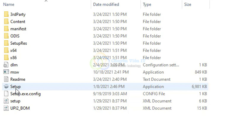 Chạy File Setup để tiến hành cài đặt Autocad 2022