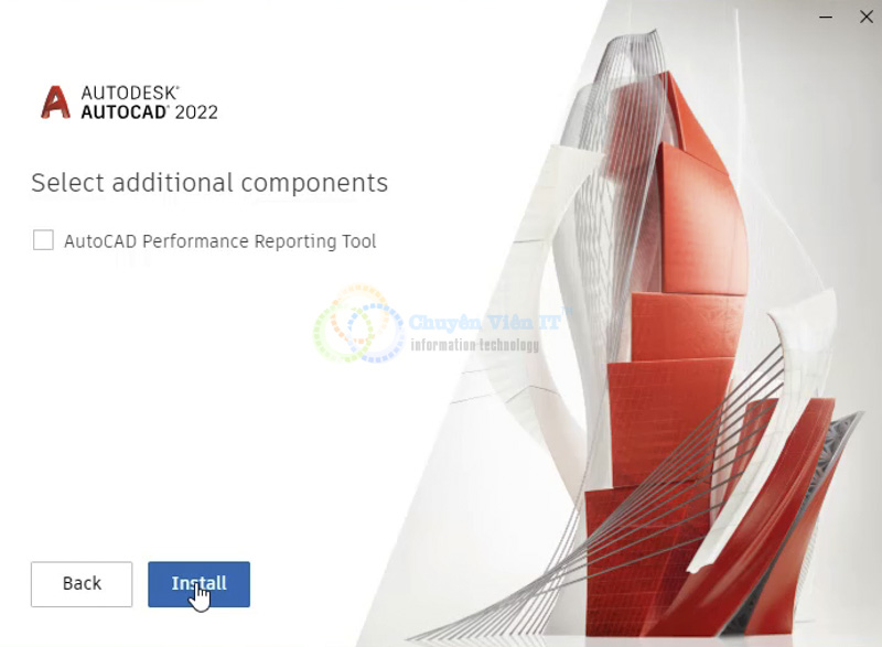 Tiếp theo ta chọn Install