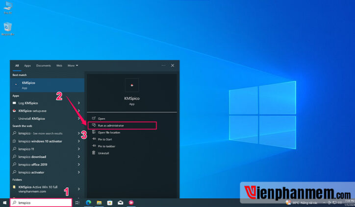 Hướng dẫn Crack win 10 kms (KMSpico) 